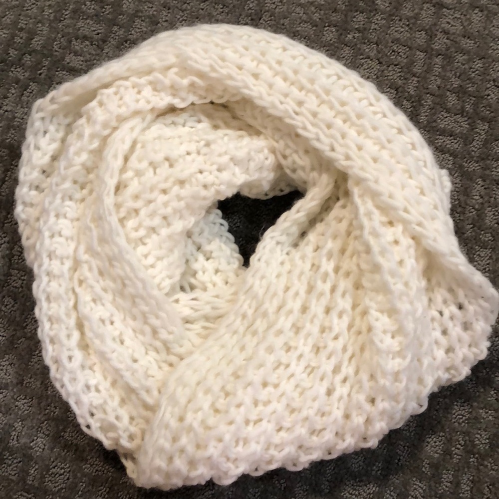 Cozy knit infinity scarf
